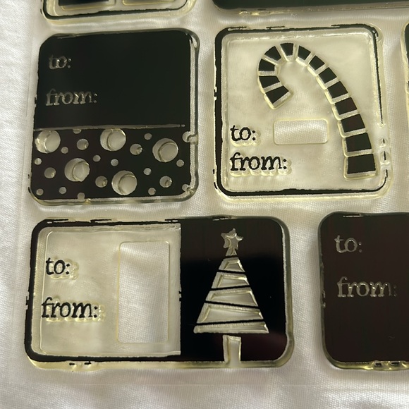 Christmas Tags D1095 stamp set - Picture 5 of 8